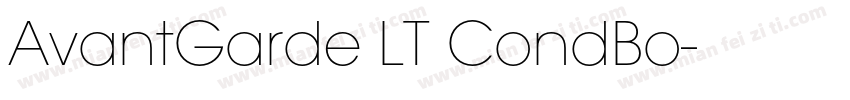 AvantGarde LT CondBo字体转换